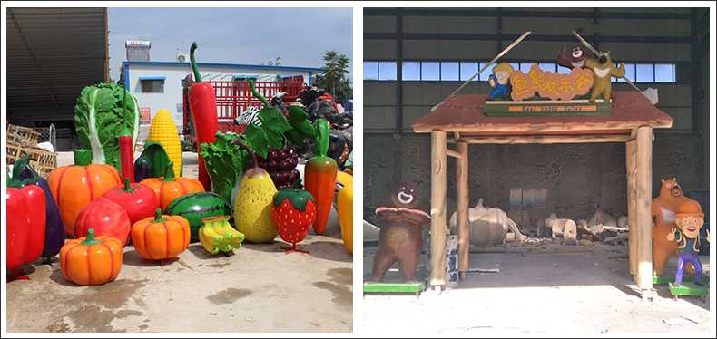 仿真蔬菜水果擺件，卡通玻璃鋼門(mén)頭