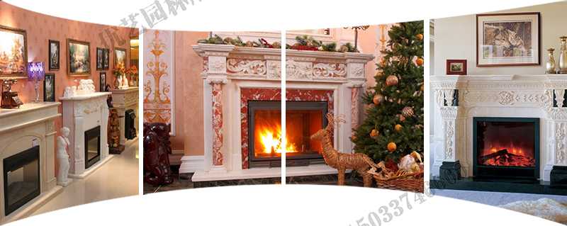 歐式壁爐架實景，大理石壁爐架定制，石雕壁爐架工廠