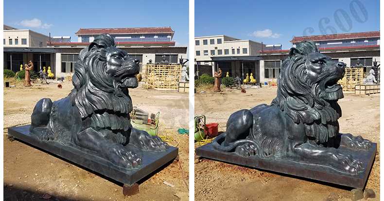 歐式匯豐銀行銅獅子雕塑，銅雕塑廠家