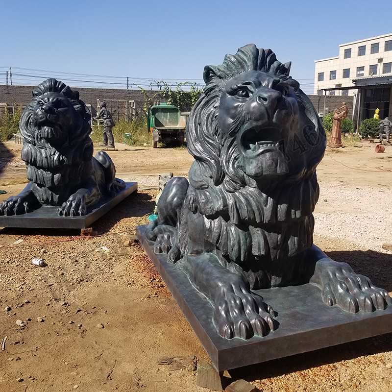 匯豐銅獅子，銅匯豐獅子，銅雕塑廠家，銅獅子廠家